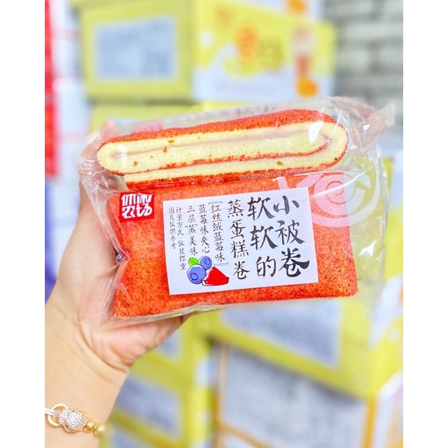 Bông lan nhân kem cuộn các vị