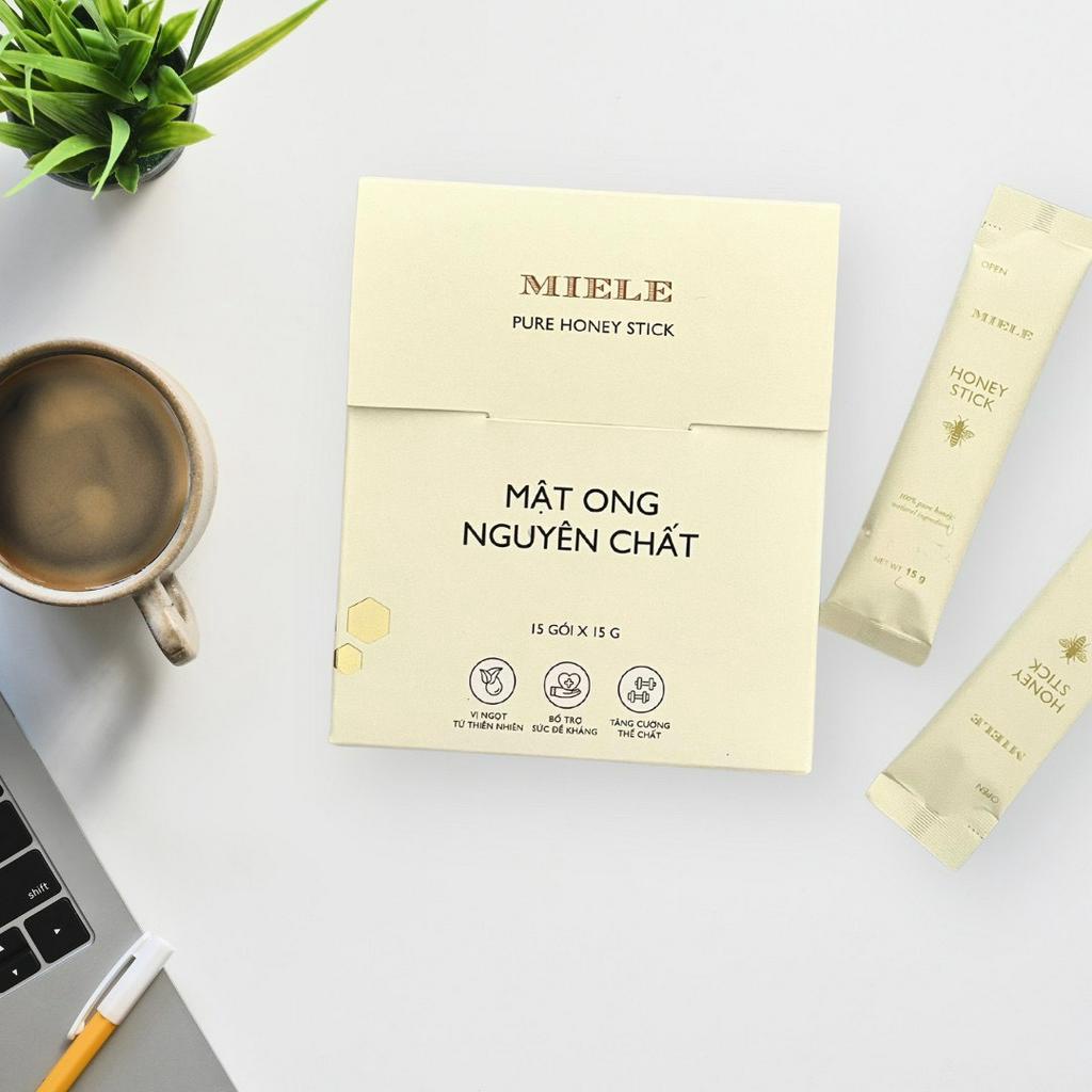 Hộp 15 Gói Mật Ong Miele Tiện Lợi Cho Sức Khỏe Mỗi Ngày