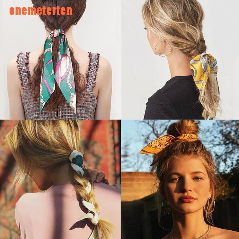 Dây Buộc Tóc Đuôi Ngựa Co Giãn In Họa Tiết Thời Trang