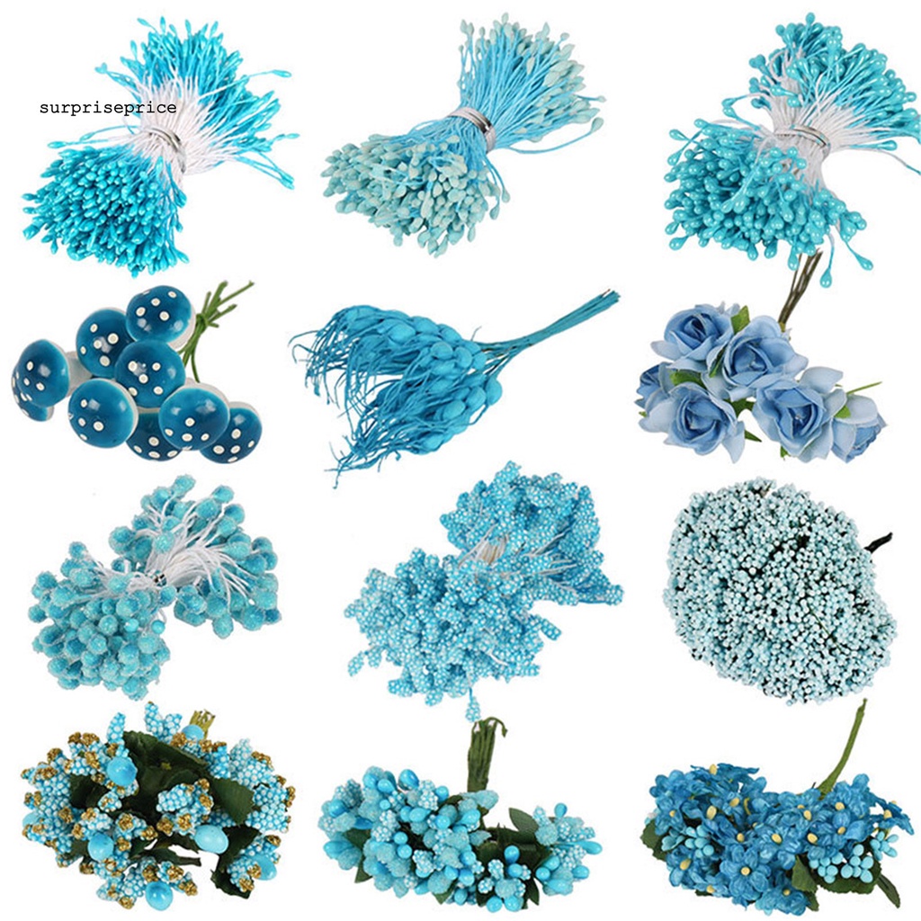 Bó hoa giả màu sắc chân thật trang trí nhà cửa/tiệc cưới tiện dụng DIY