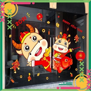 Hình dán cửa kính trang trí ngày tết [40GB Shop]
