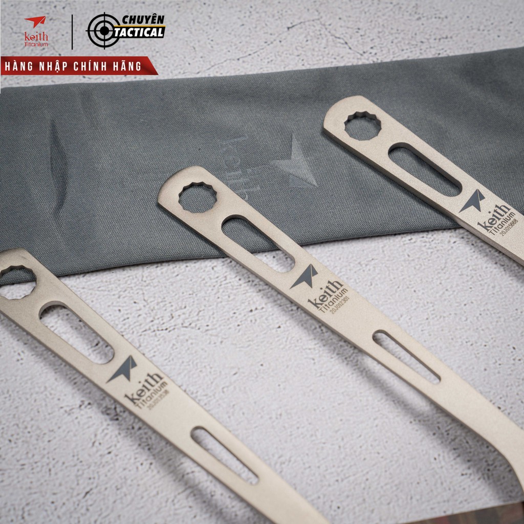 Bộ ba món dao, thìa, nĩa titanium Keith Ti5310