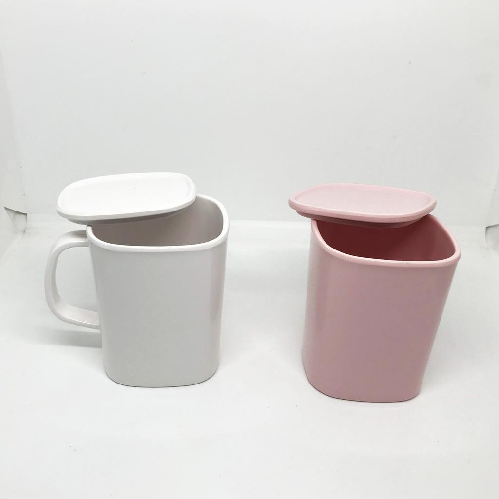 Ca ăn dặm cho bé có quai và nắp đậy Melamine Superwave Thái Lan C745-3