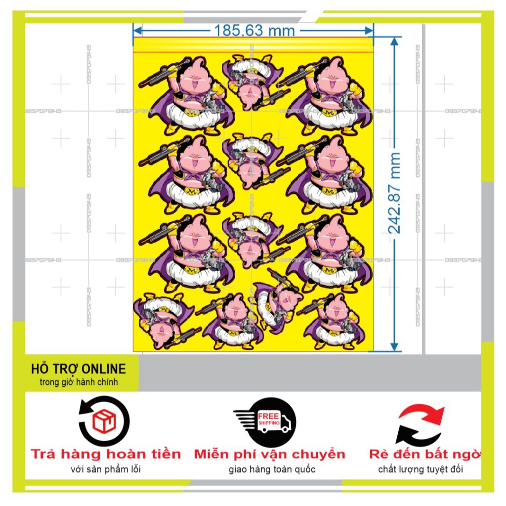 LOGO STICKER DÁN XE MÁY M65 - DUNG DECAL