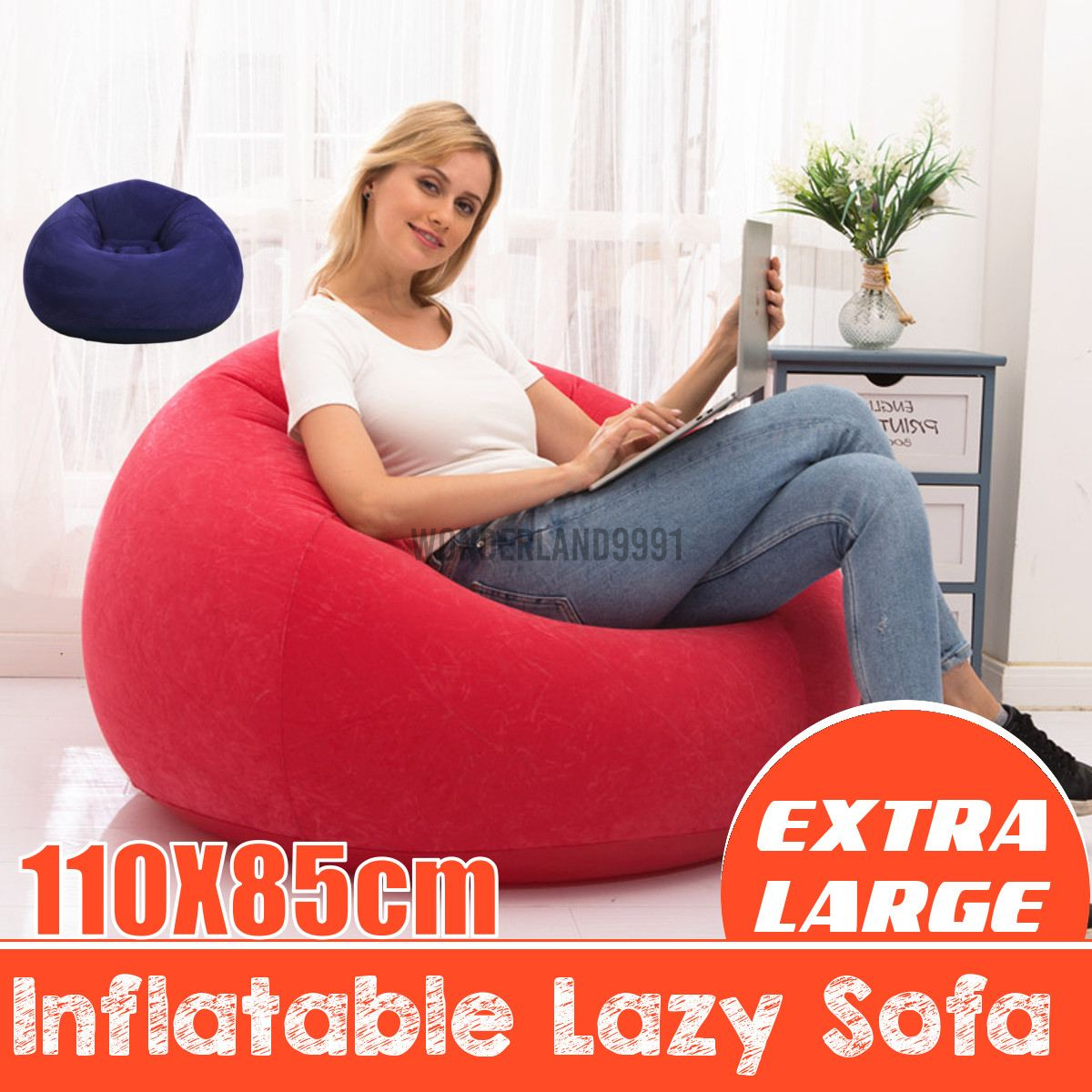 Ghế sofa lười/ghế bệt tatami cỡ lớn dùng làm đồ nội thất trang trí phòng khách