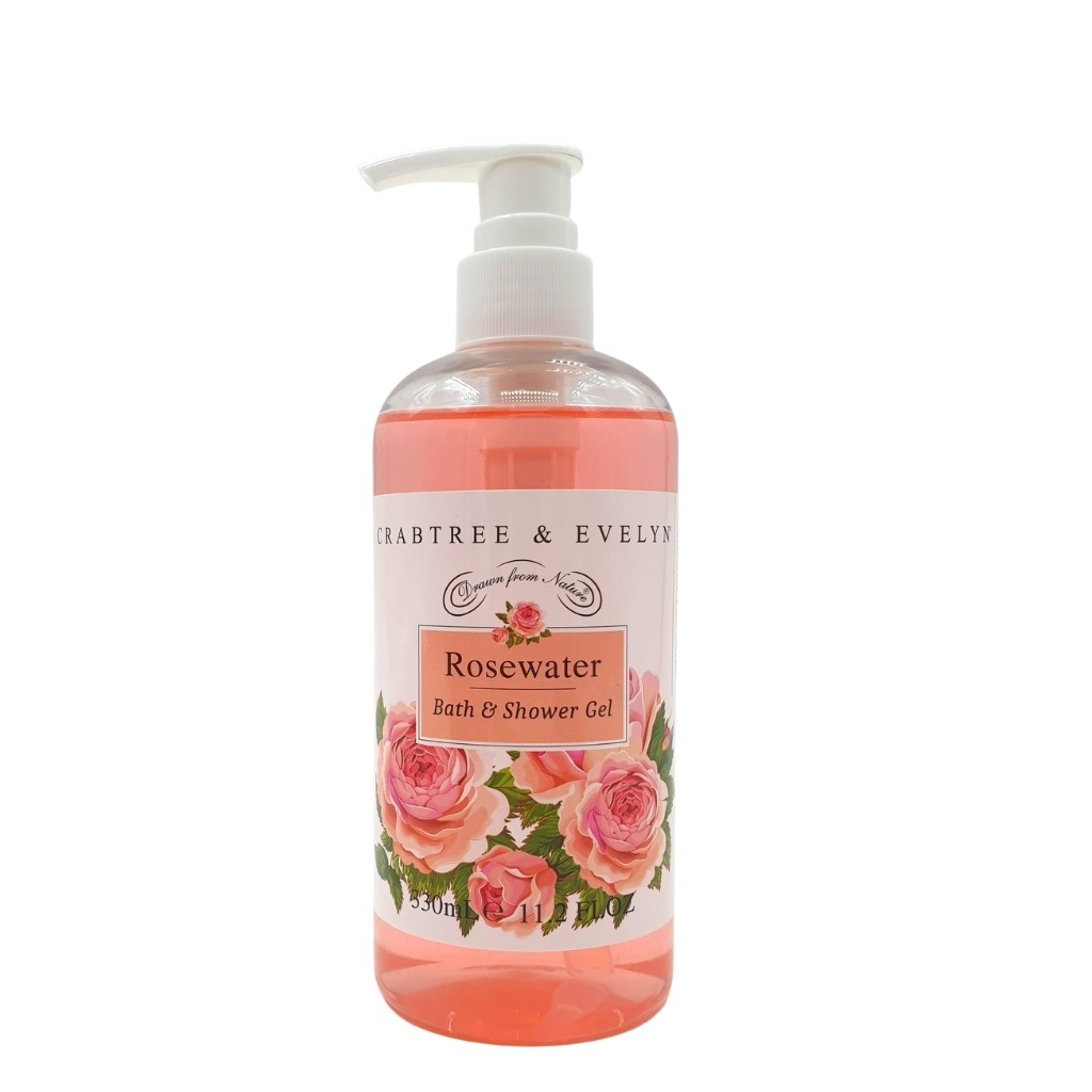 Sữa Tắm CRABTREE & EVELYN Dưỡng Da Trắng Sáng Mềm Mịn Hương Hoa Hồng Tự Nhiên (330ml)