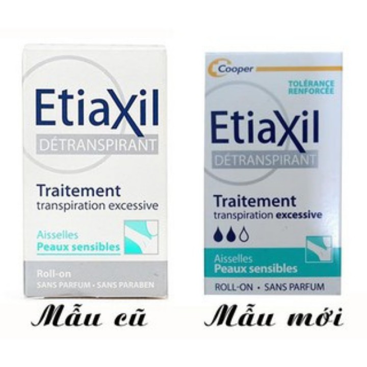 Lăn Khử Mùi EtiaXil [ CHÍNH HÃNG ] Lăn Nách EtiaXil Dành Cho Mọi Loại Da 15ml,  Ngăn Mồ Hôi Hiệu Quả