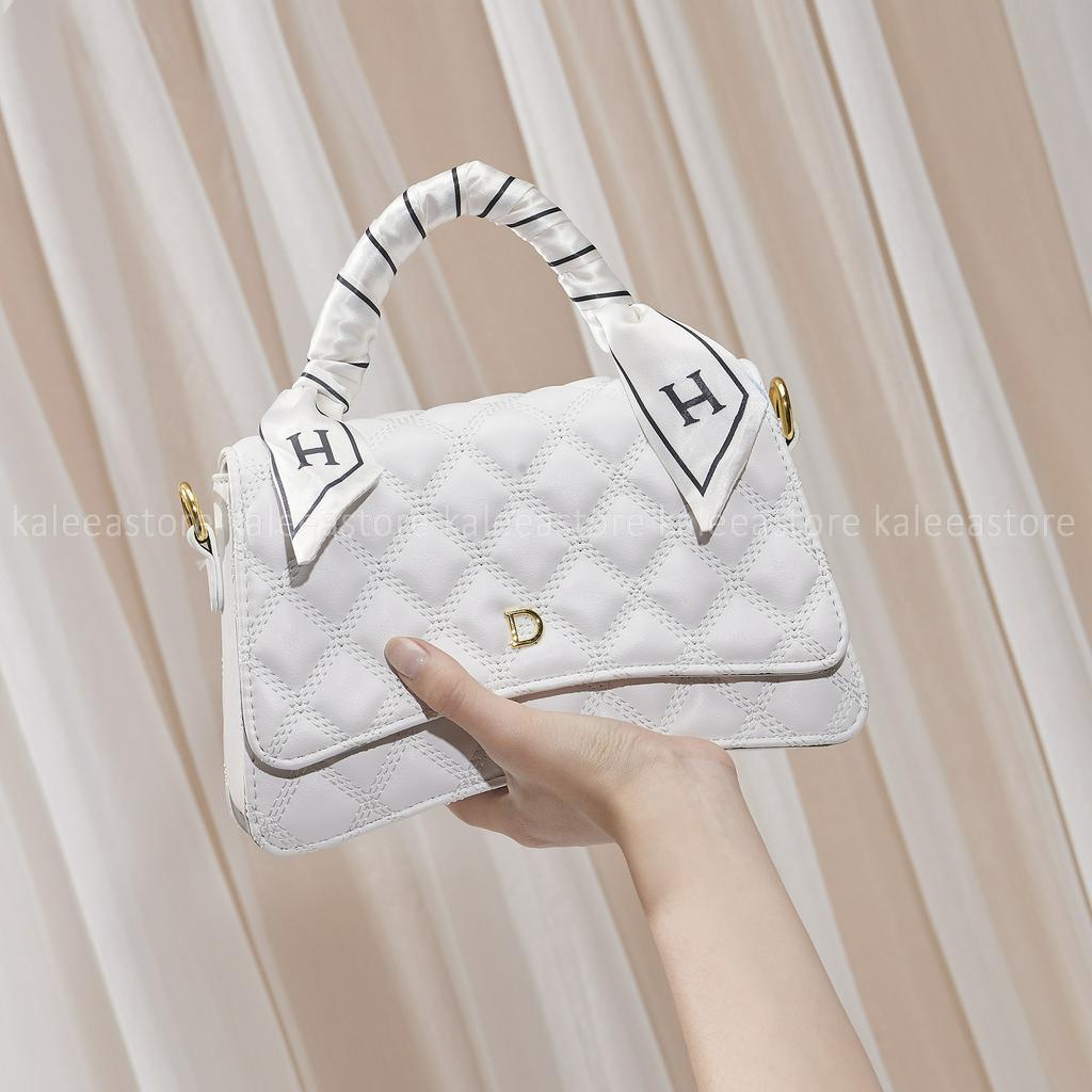 Túi Xách Nữ Đeo Chéo, Cầm Tay Kaleea X59 Ô Chám Size 22 Da Cao Cấp Sang Trọng