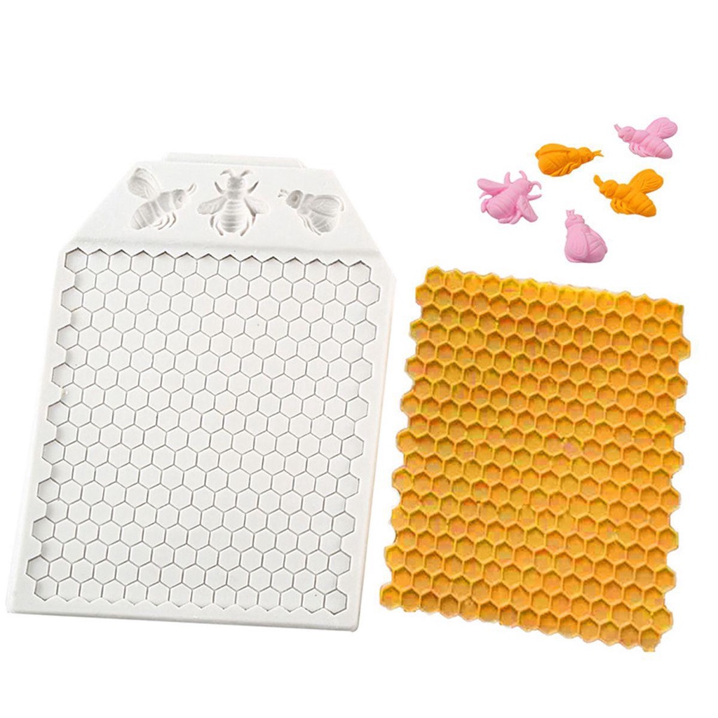 Khuôn Silicone Làm Bánh Hình Tổ Ong Độc Đáo