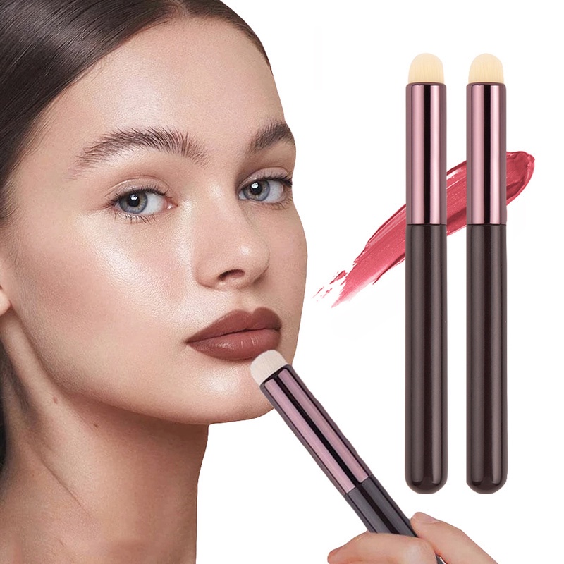 Cọ Trang Điểm Môi Lông Nylon Mềm Cán Tròn Đa Năng Chất Lượng Cao