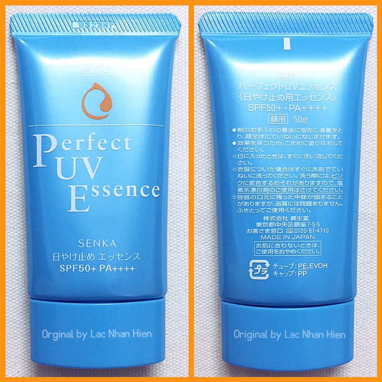 KEM CHỐNG NẮNG SENKA DẠNG TINH CHẤT CHO DA MẶT ❤ SENKA PERFECT UV ESSENCE SPF50+ PA++++ (Shiseido Group)