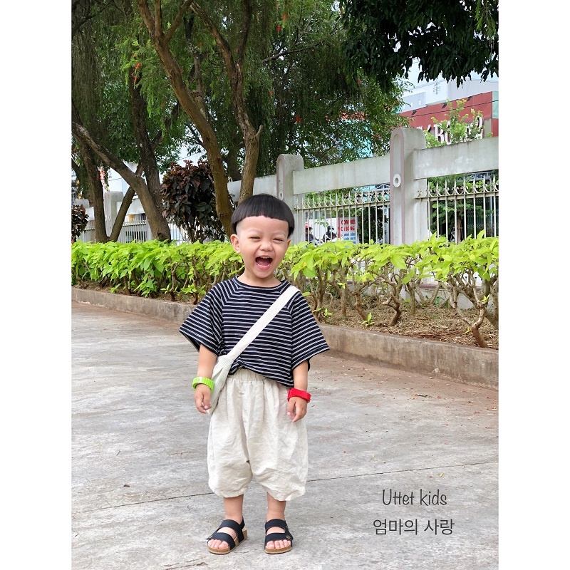 ÁO THUN SỌC BÉ GÁI - BÉ TRAI STYLE HÀN QUỐC FORM CHUẨN 1036