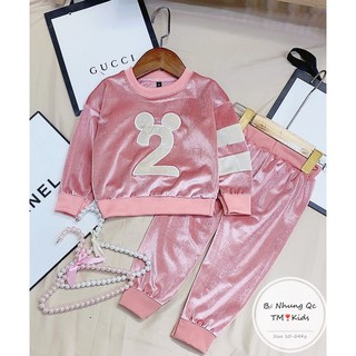 BỘ NHUNG SỐ 2 CHO BÉ TRAI BÉ GÁI