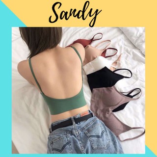 Áo bra gân tăm chữ U❤️FREESHIP❤️hở lưng siêu hot - không gọng nâng ngực gợi cảm 6 màu lựa chọn