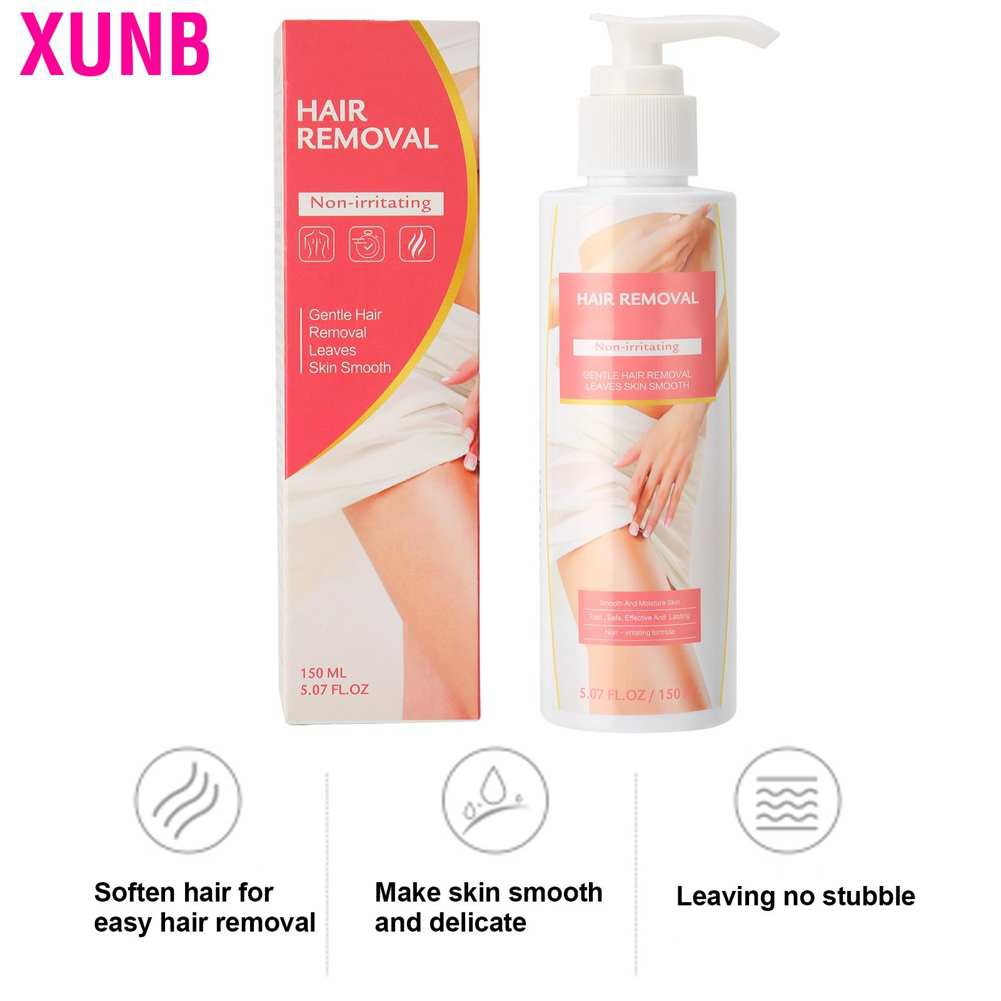 Xunb 150ML Body Depilatory Cream Painless Hair Removal Skin‑Friendly Remover for Women Men