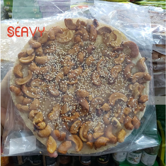 🌟 Seavy Bánh Tráng Hạt Điều - Giòn Rụm Thơm Lừng Đặc Sản Nha Trang 🥜 - 250g