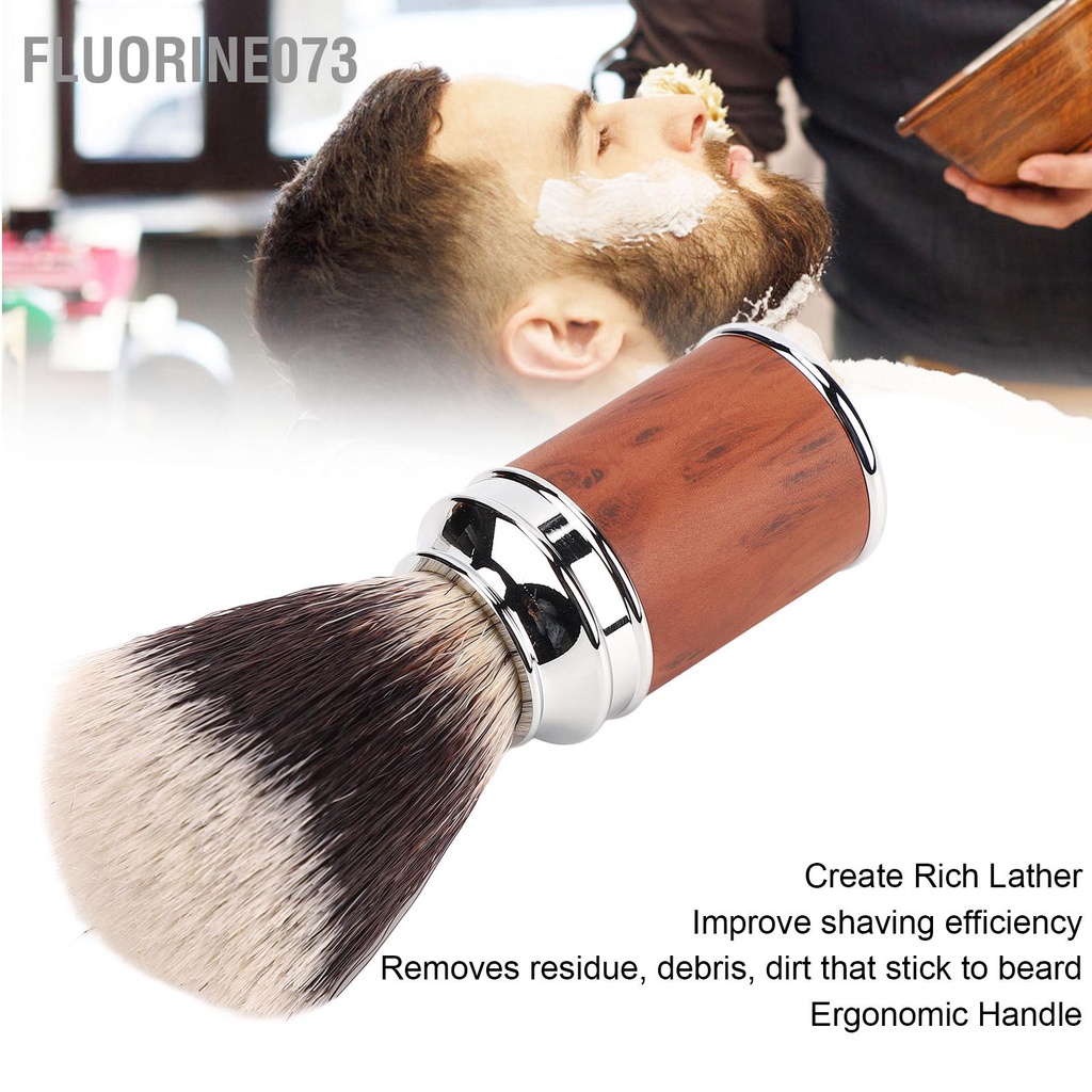[Hàng mới về] Cọ cạo râu lông mềm chuyên dụng cho salon thợ cạo