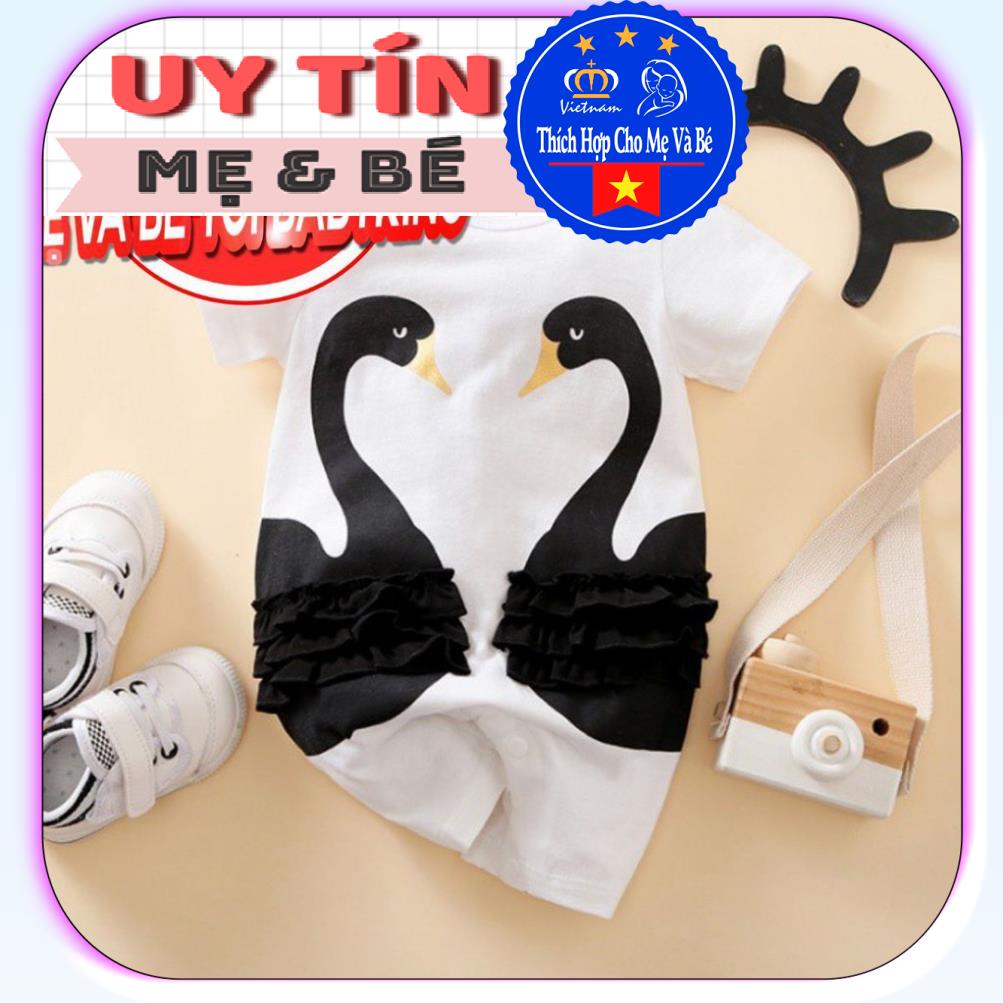 BodySuit ngộ nghĩnh tay ngắn, tay dài cho bé gái và bé trai, quần áo sơ sinh vải cotton 100%.mềm mịn.