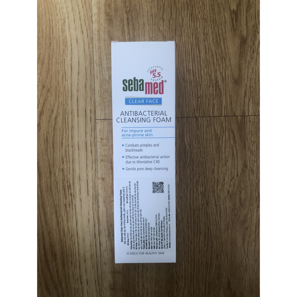 Sebamed Sữa rửa mặt tạo bọt kháng khuẩn giảm mụn pH5.5 Clear Face AntiBacterial Cleansing Foam 150ML | BigBuy360 - bigbuy360.vn