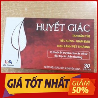 [Viên uống] Huyết Giác Tan bầm tím, Tiêu sưng, Giảm đau, Mau lành vết thương