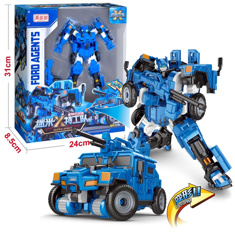 Đồ chơi robot Transformer Miniforce X Luckybot 5 trong 1 dành cho trẻ em