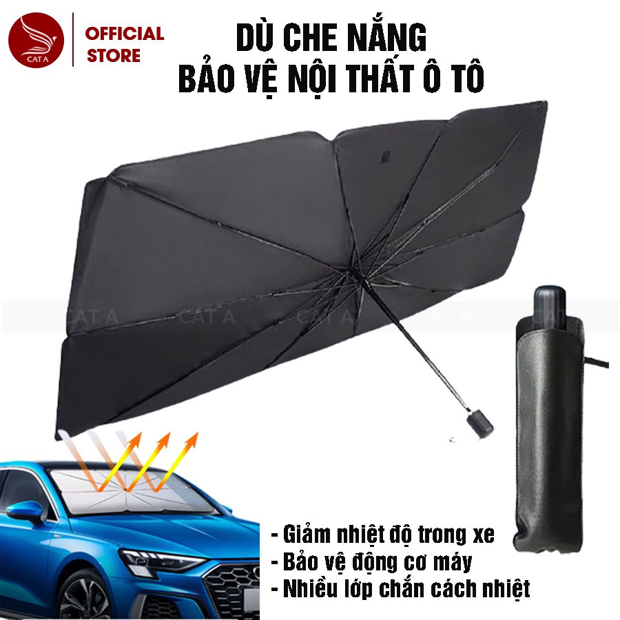 Ô che nắng kính trước xe ô tô - Bảo vệ nội thất ô tô - Dù che nắng kính lái xe hơi cao cấp- Chống tia UV !