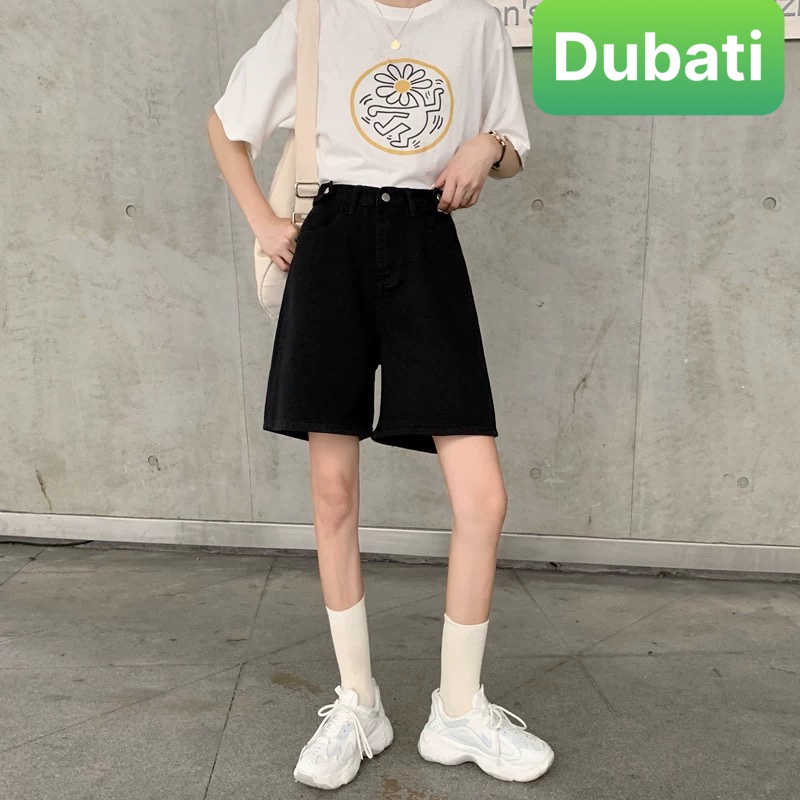 QUẦN SHORT SỌT JEAN LỬNG KIỂU NGỐ NỮ ỐNG SUÔNG RỘNG LƯNG CAO NÂNG MÔNG HÀN QUỐC SÀNH ĐIỆU VIP - DUBATI FASHION