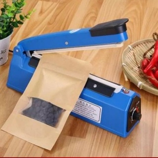 Máy hàn miệng túi nilon túi zip dập tay PFS 200 300 400 để bảo quản thực phẩm, bọc sản phẩm bán hàng, cắt màng co-kizota