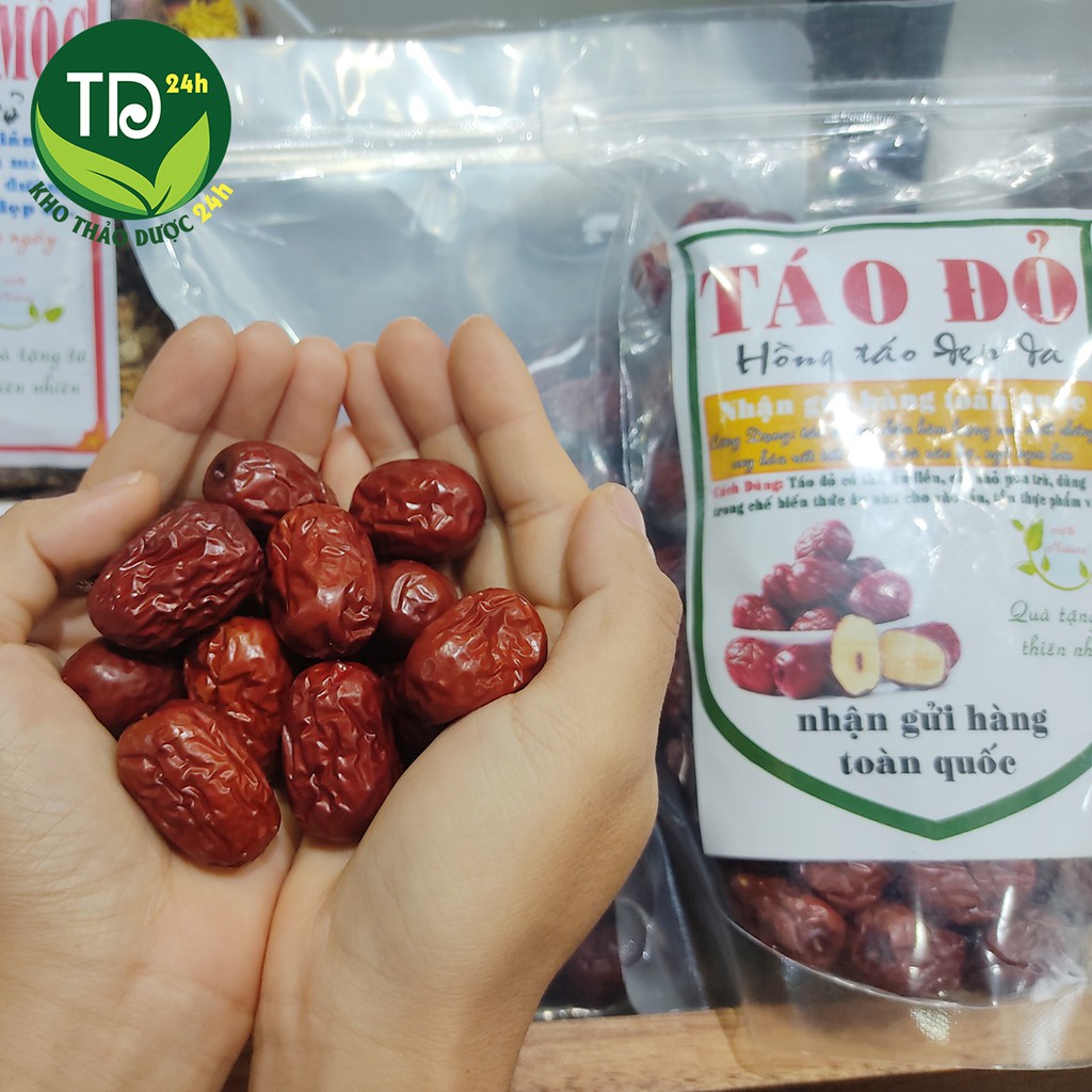 Táo đỏ Tân Cương chín sấy khô, tốt cho giấc ngủ, tốt cho tim mạch, hàng loại 1 [250gr - 500g - 1kg] | Kho thảo dược 24h