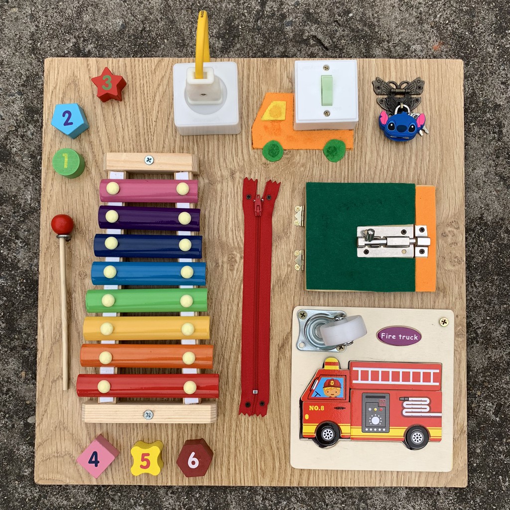 Bảng Bận Rộn Busy Board Benrikids Giúp Bé Luyện Kỹ Năng An Toàn Và Cảm Thụ Âm Nhạc