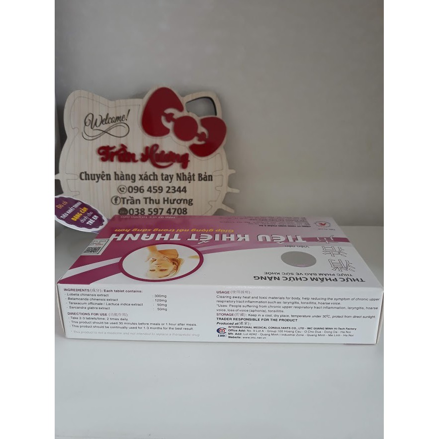 [Chính hãng ] TIÊU KHIẾT THANH - GIÚP GIỌNG NÓI TRONG SÁNG HƠN