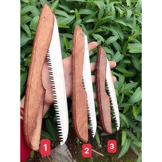 Cưa gỗ gấp lưỡi thép trắng không rỉ 15cm/18cm/24cm