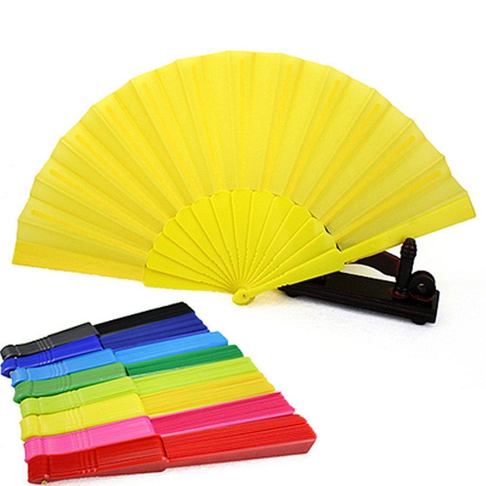 Quạt Gấp Thủ Công Màu Sắc Hình Vuông Đa Năng Dùng Làm Đạo Cụ Múa