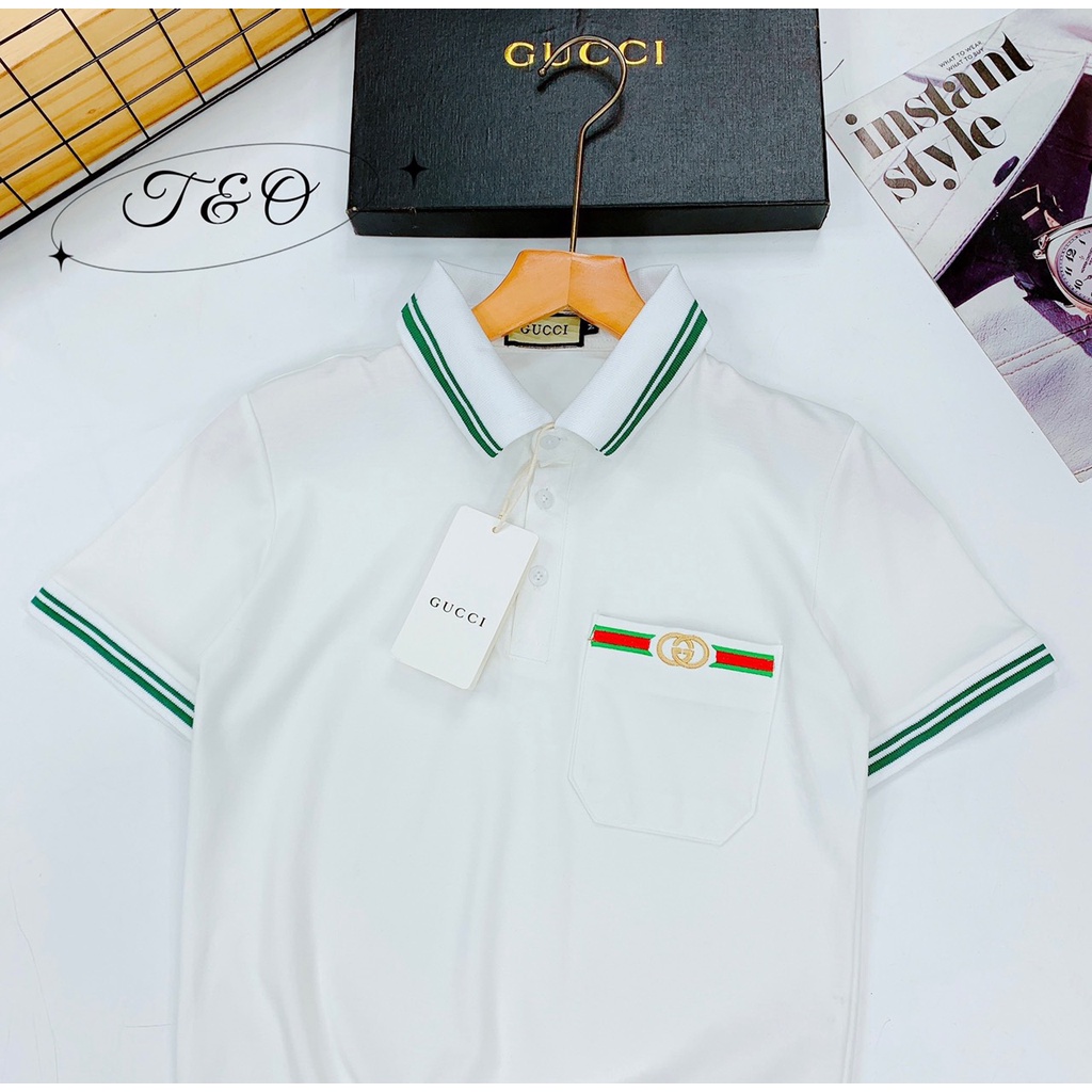 Áo polo nam áo phông thể thao cộc tay cổ bẻ mùa hè chất liệu cotton cá sấu