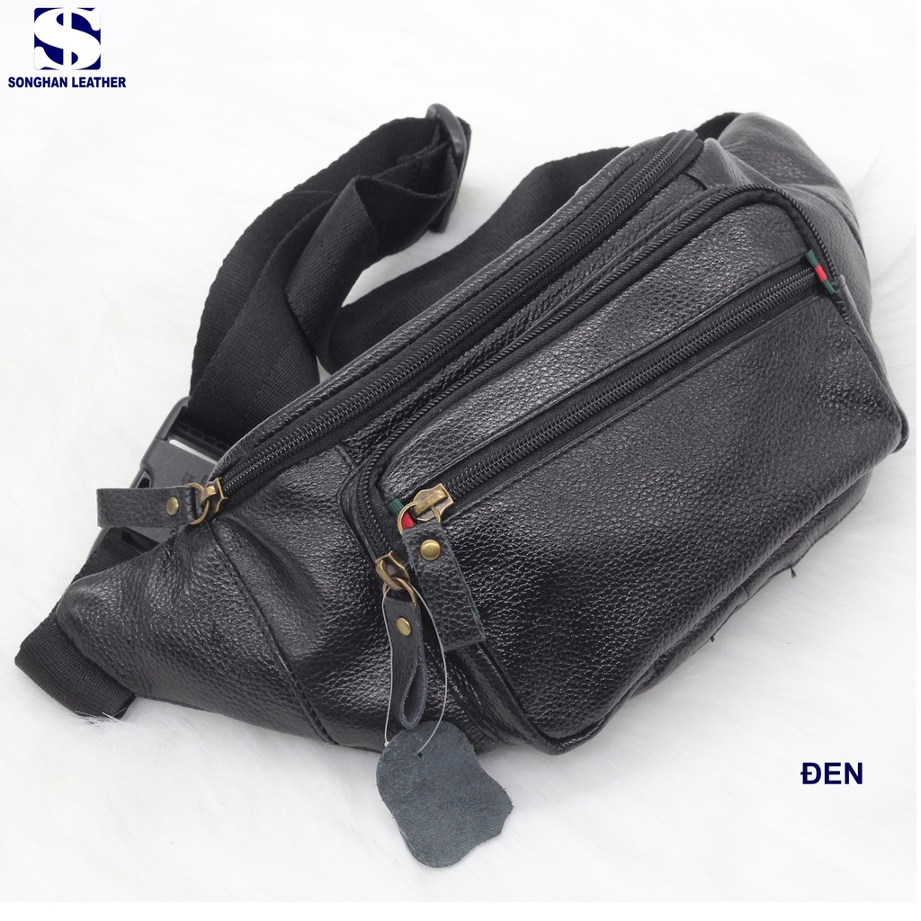 Túi Bao Tử,Túi Đeo Chéo Nam Da Bò Cao Cấp Songhan Leather BM02,Bảo Hành 12 Tháng