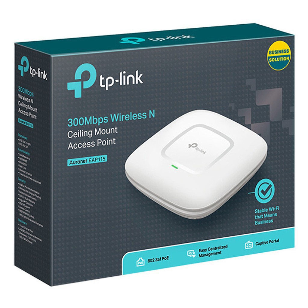 Bộ Phát Sóng Wifi Gắn Trần Tplink EAP115 - Hàng Chính Hãng