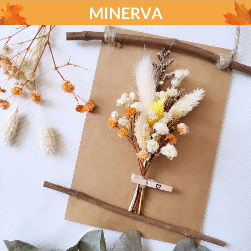 Bảng gỗ treo cửa hoa khô làm thủ công - quà tặng handmade , quà sinh nhật , valentine , 8/3 , 20/10