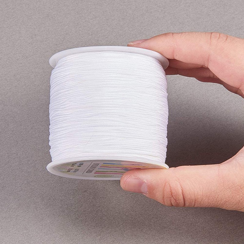 Ready Stock 45m Nylon Thread  Nylon Jewelry Cord for Custom Woven Jewelry Making 0.8mm