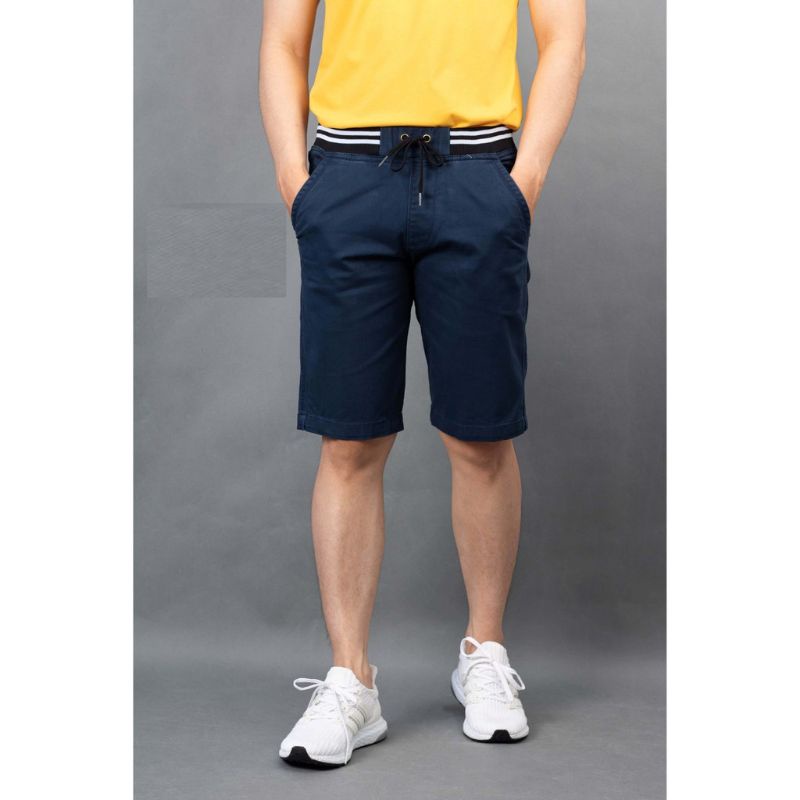 AP15 Quần short kaki nam chất mềm mịn lưng thun có dây rút