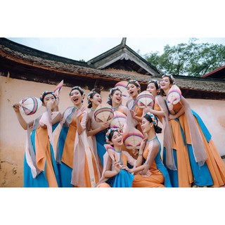 Quạt nan múa, biểu diễn văn nghệ, trang trí giá rẻ