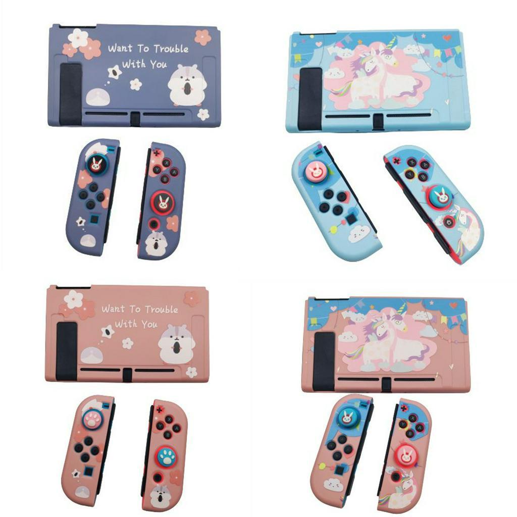 For Nintendo Switch Console /Joy Con Protective Soft Matte Silicone Cover Case[FASH]