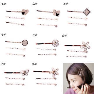 Sét kẹp tóc gắn đá