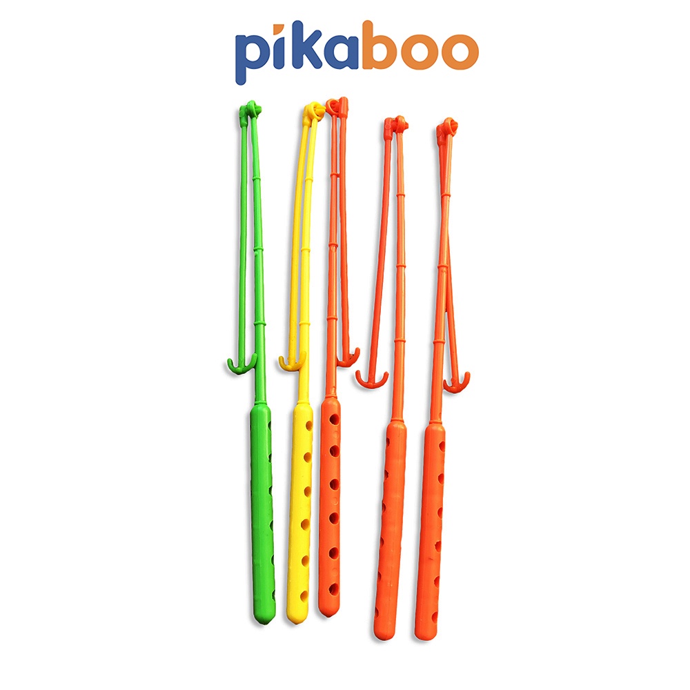 Đồ chơi câu cá Pikaboo, gồm 2 cần, 24 cá đa sắc cho bé nhận biết màu, chạy pin chất liệu nhựa an toàn