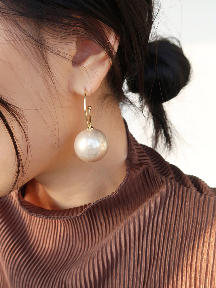 Bông Tai Đính Ngọc Trai Nhân Tạo Phong Cách Hàn Quốc