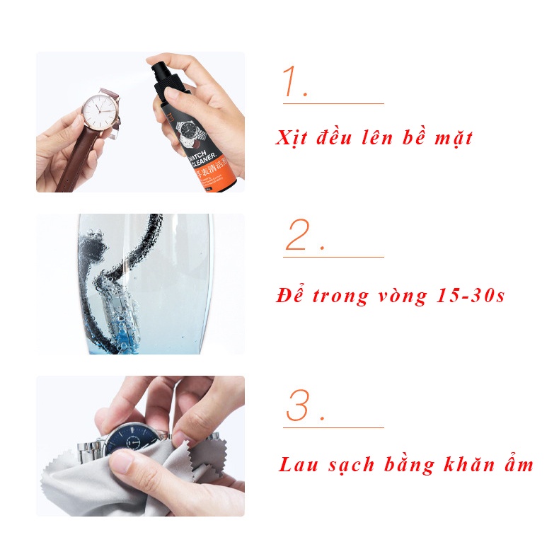 Dung dịch đánh bóng, vệ sinh, phục hồi đồng hồ, trang sức DDDBDH