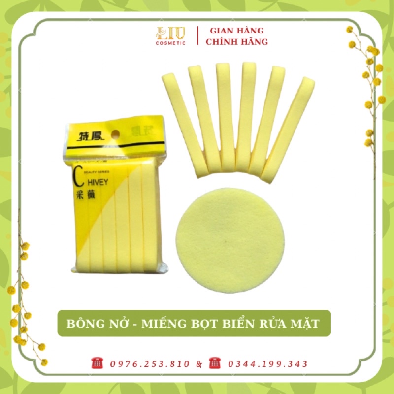 1 MIẾNG BỌT BIỂN RỬA MẶT CHIVEY, BÔNG BÁNH MÌ RỬA MẶT CAO CẤP - Tổng Sỉ Toàn Quốc