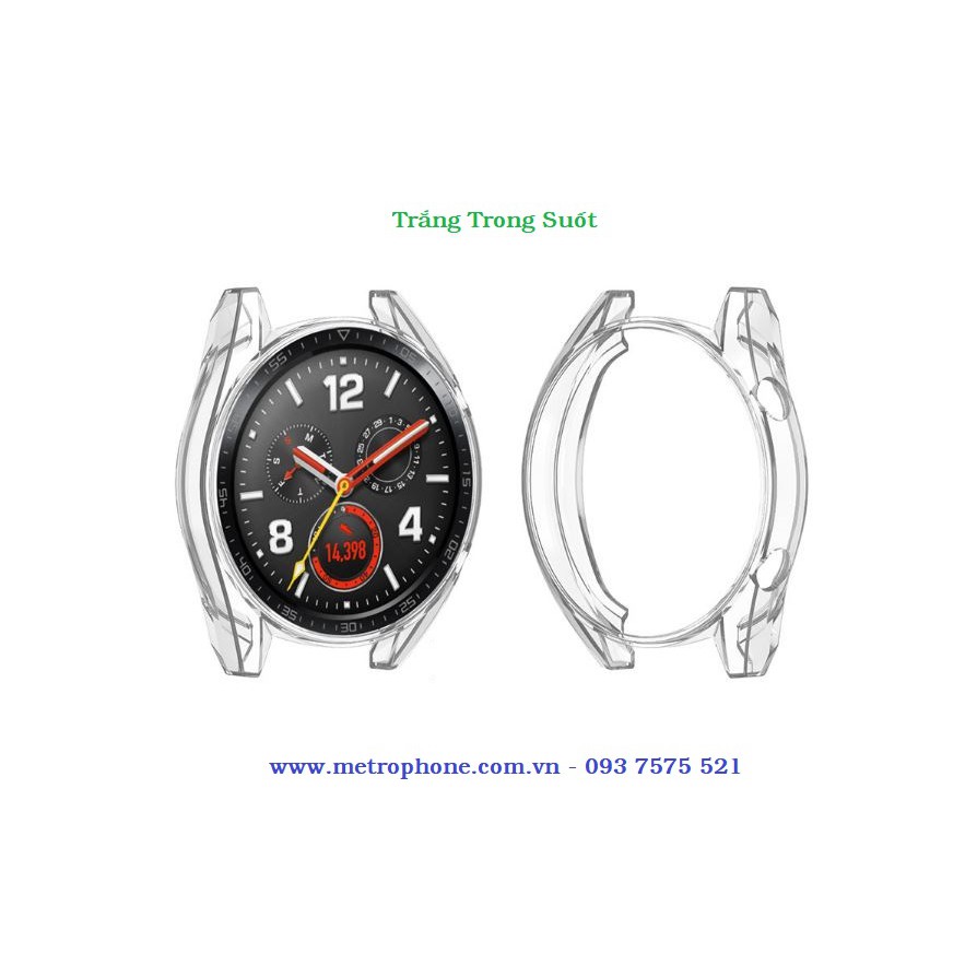 [Mã ELFLASH5 giảm 20K đơn 50K] Khung viền silicon dẻo bảo vệ đồng hồ thông minh Huawei Watch GT 46mm