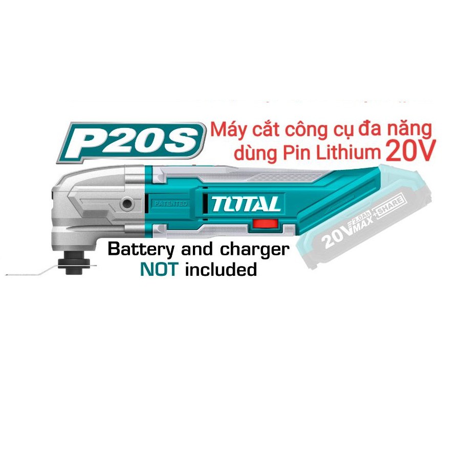 Máy cắt công cụ đa năng dùng pin Lithium20V TOTAL TMLI2001