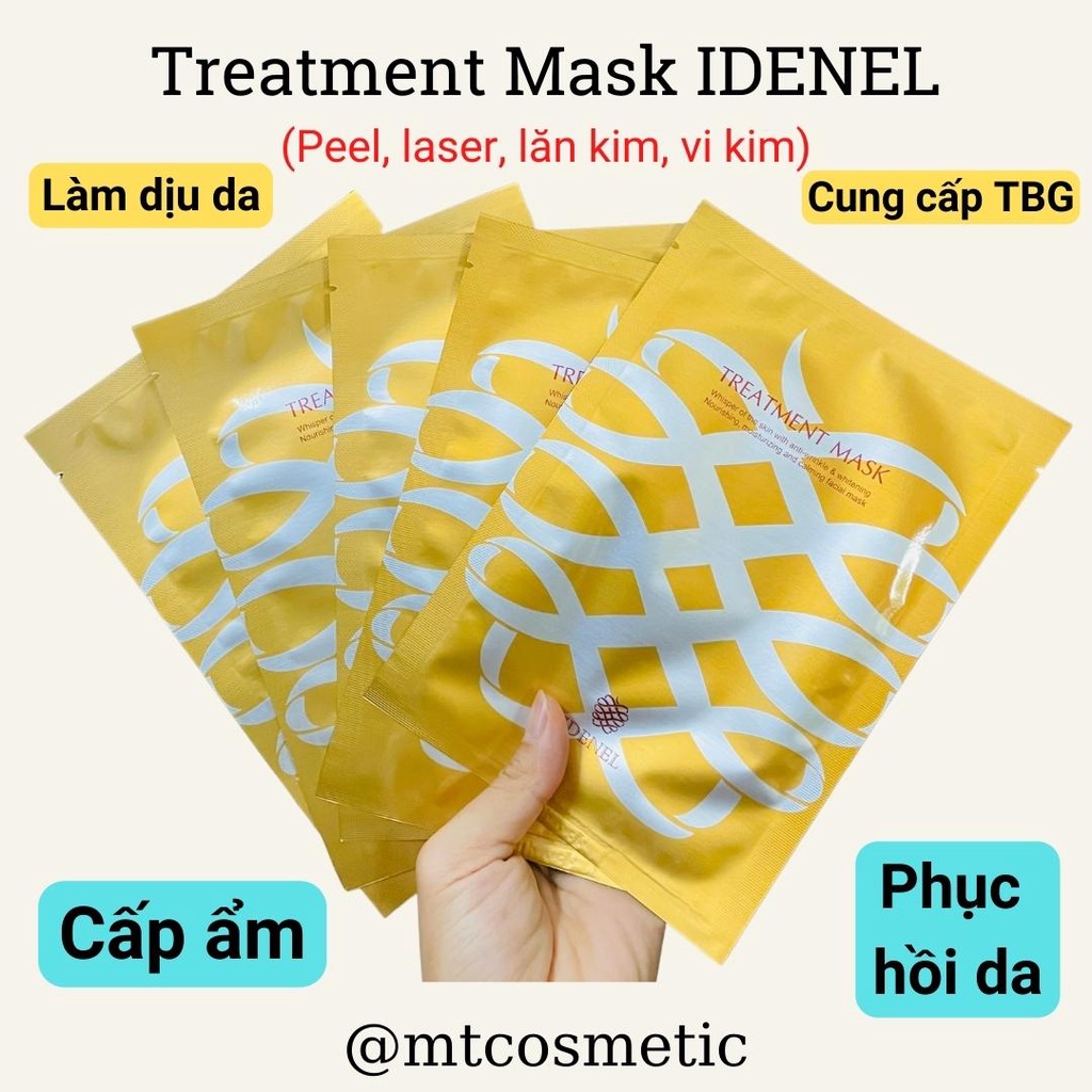 Mặt nạ tế bào gốc Idenel - Tăng cường độ ẩm, tạo độ căng bóng trên da - hỗ trợ Vi kim, lăn kim, peel da