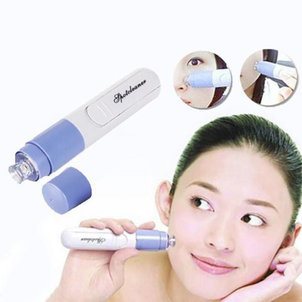 Máy Hút Mụn Mini Cầm Tay Spot Cleaner Xanh Dương, Dùng Pin Tiểu Siêu Tiện Dụng "